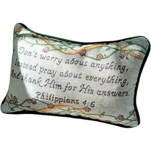 Pray About Everything, Prayer Pocket Pillow
